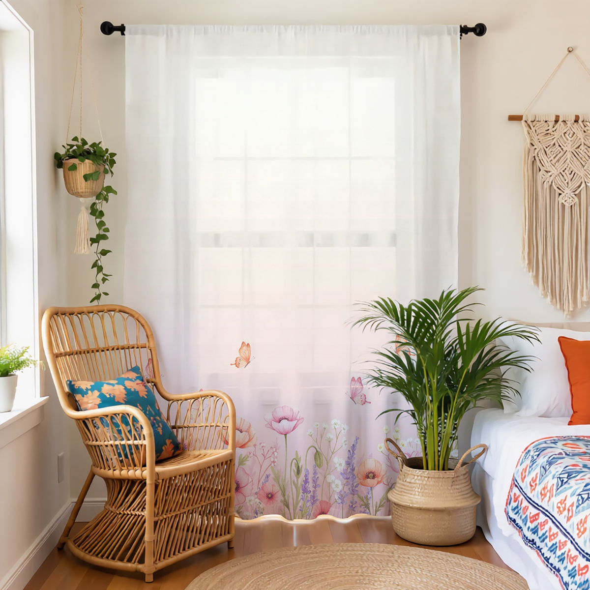1 PC Poppy Gradient Print Shee – Home Office Rate recenzja i cena